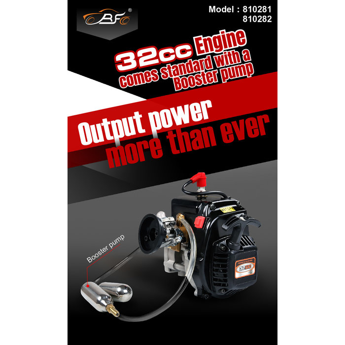 32ccm Motorblock mit Druckerhöhungspumpe (für BAHA und Losi 5ive / LT Modell)