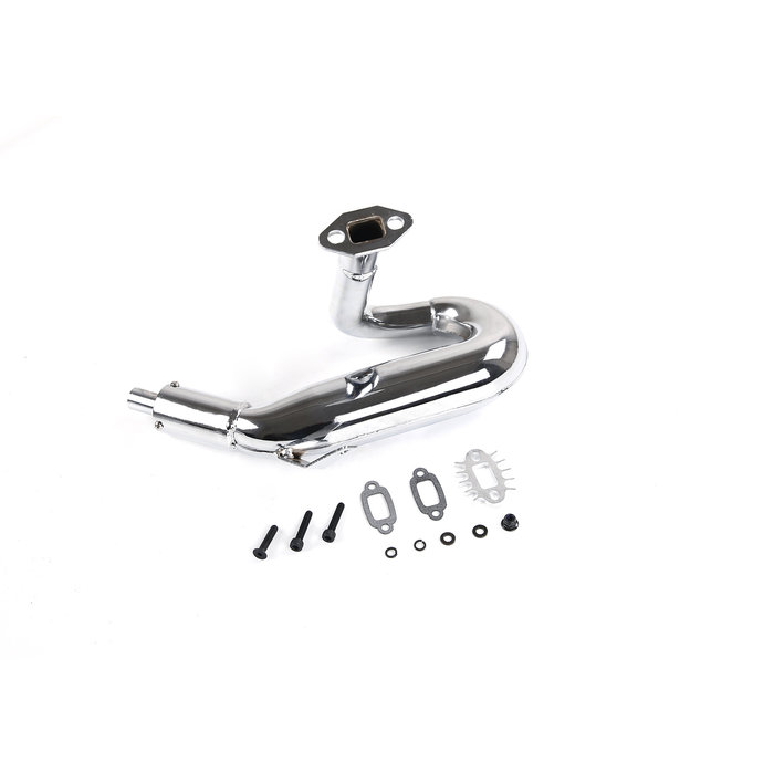 BAHA dominator pipe with muffler (chrome)