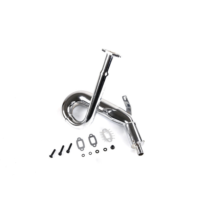 BAHA dominator pipe with muffler (chrome)