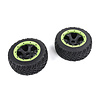 BAHA 5T/5SC/5FT third-generation road tire rear wheel assembly 180x70 (2pcs) black rims with several colors beadlocks