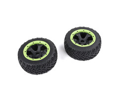 BAHA 5T/5SC/5FT third-generation road tire rear wheel assembly 180x70 (2pcs) black rims with several colors beadlocks