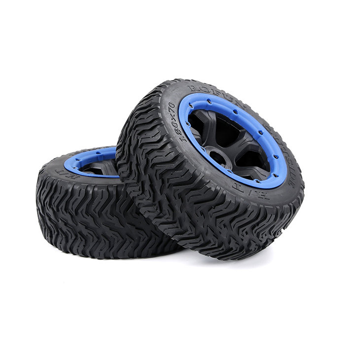 BAHA 5T/5SC/5FT third-generation road tire rear wheel assembly 180x70 (2pcs) black rims with several colors beadlocks