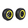 BAHA 5T / 5SC / 5FT derde generatie straatband achterwiel 180x70 (2 stuks) zwarte velgen met verschillende kleuren beadlocks