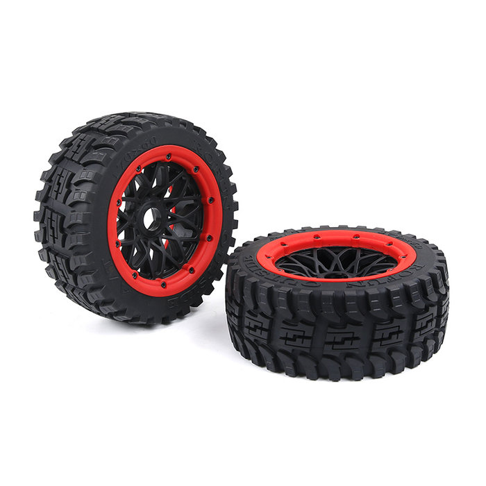 Baha 2nd gnt AT  (all terrain) Wheel Tire Front 170x60 (2pcs) with black rim and several colors beadlocks