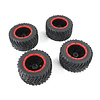 1/8  Torland Herringbone wheel tires sets 4pcs 160*80 with red or black beadlock