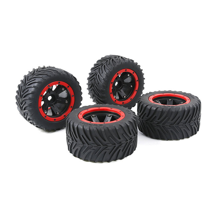 1/8  Torland Herringbone wheel tires sets 4pcs 160*80 with red or black beadlock