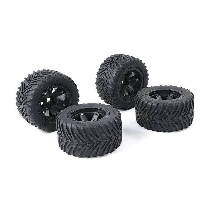 1/8  Torland Herringbone wheel tires sets 4pcs 160*80 with red or black beadlock