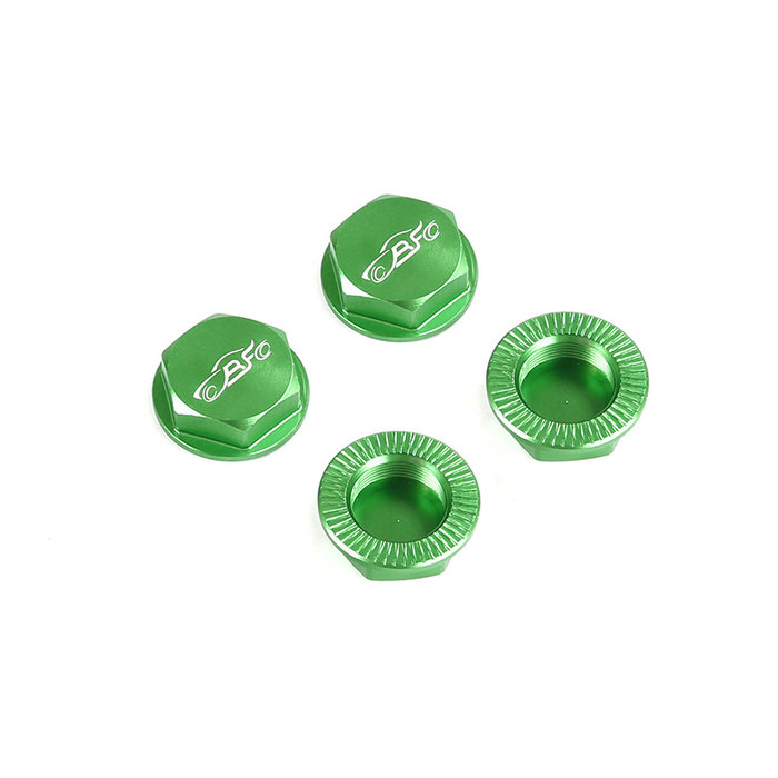 Baha CNC aluminium wielmoeren in verschillende kleuren (4 stuks)