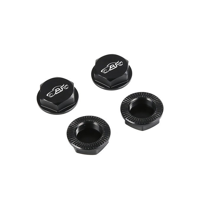 Baha CNC aluminium wielmoeren in verschillende kleuren (4 stuks)