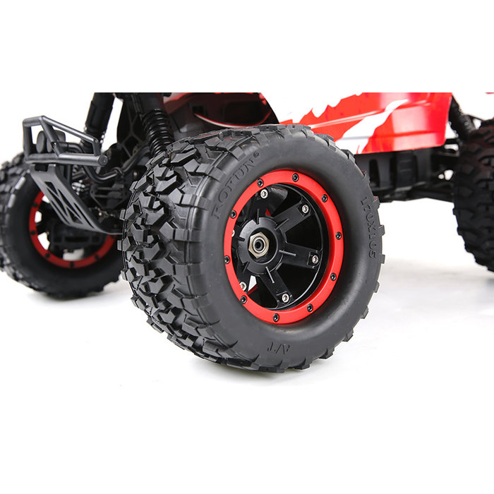 Torland All-Terrain tire 170x105 4pcs black rims and black or red beadlock