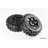 RovanSports Vorderreifen Knobby 170x60 mit schwarzer Felge und schwarzem oder rotem Beadlock