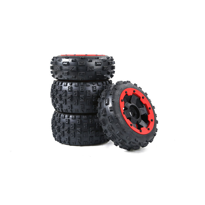 RovanSports New knobby wheel set (4pcs/set) 170x80+170x60 available with black and red beadlock