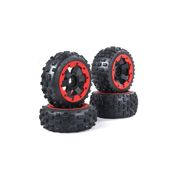 RovanSports New knobby wheel set (4pcs/set) 170x80+170x60 available with black and red beadlock