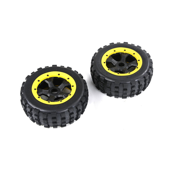 RovanLosi  LT 4th gen. wasteland tires 185*70 (black frame) / Knobby tires black rims and with several colors beadlocks