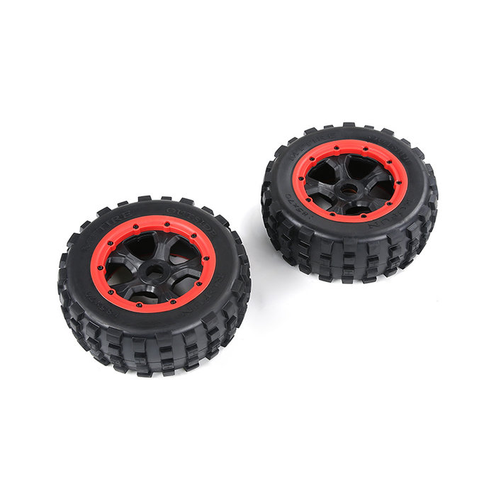 RovanLosi  LT 4th gen. wasteland tires 185*70 (black frame) / Knobby tires black rims and with several colors beadlocks