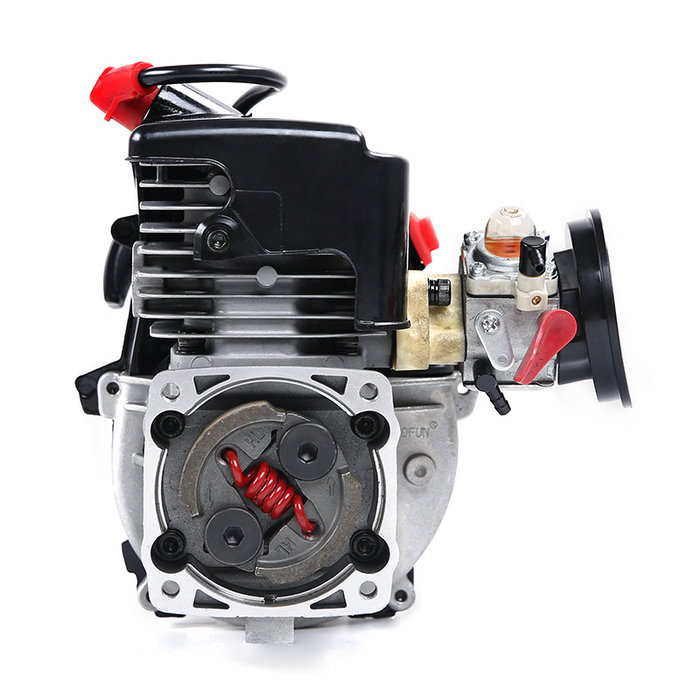 RovanSports 45cc Doppelkolbenring Vierbolzen Easy Start Motor (mit Walbro1107 Vergaser, NGK Zündkerze)