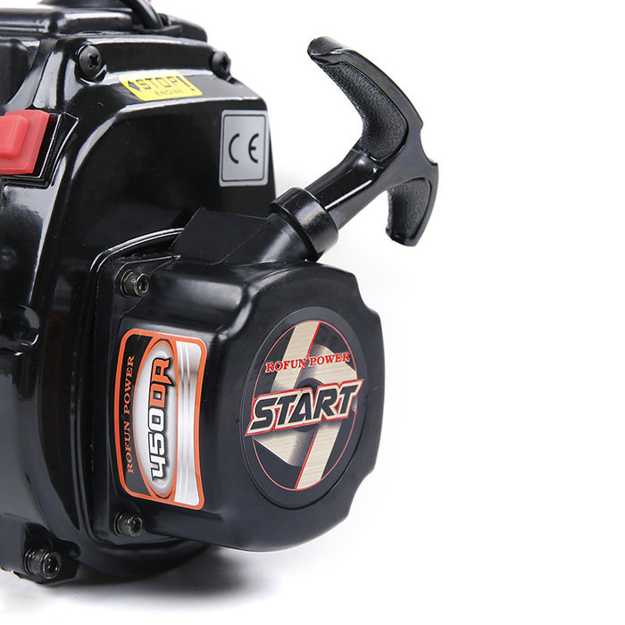 RovanSports 45cc Doppelkolbenring Vierbolzen Easy Start Motor (mit Walbro1107 Vergaser, NGK Zündkerze)