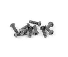 RovanSports Inbusschraube mit Innensechskantschraube (Innensechskantschraube) Schwarzmetall M4x14 (10 Stk.)
