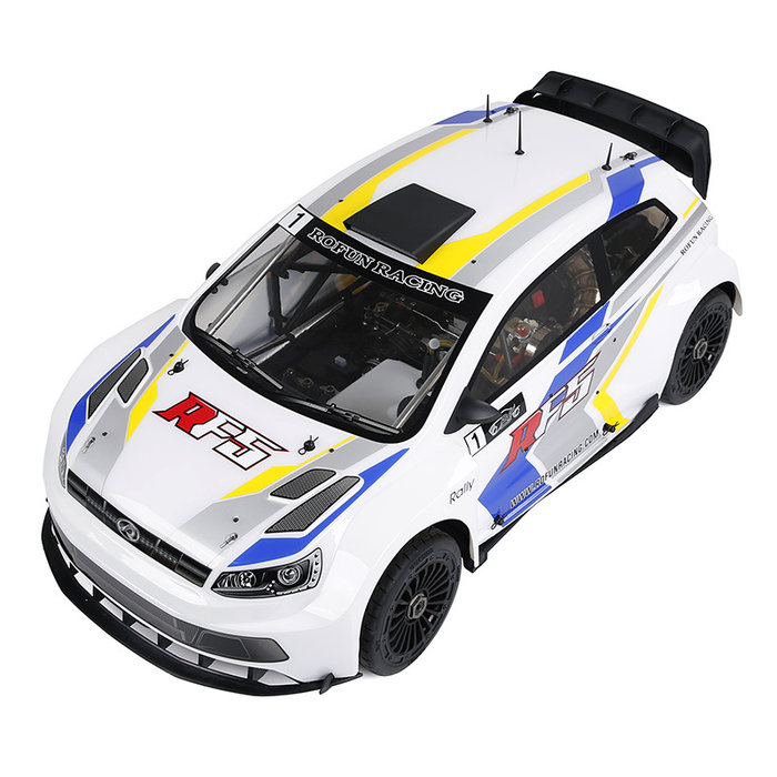 RovanSports Rofun RF5 rally model with 36cc engine and colored or transparent body