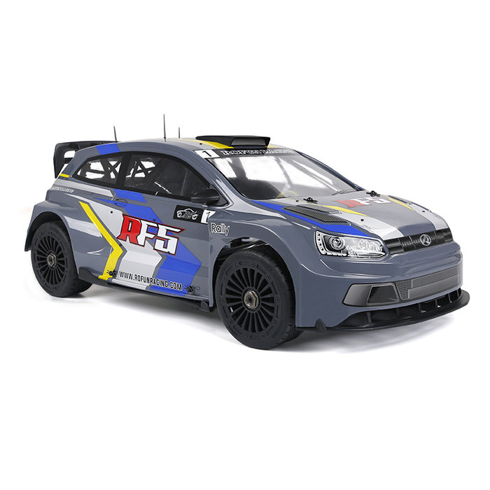 RovanSports Rofun RF5 rally model with 36cc engine and colored or transparent body