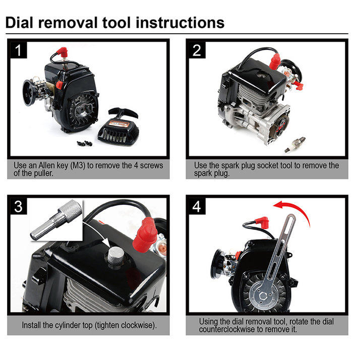 Easy start / super easy starter dial plate CNC metal disassembly tool kit