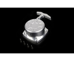 CNC metal super easy-to-start hand puller for LT 45CC engine (red) (universal 71CC engine) in Silver and Red