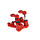 Baha third gen. CNC metal steering gear assembly (in Red and Silver)