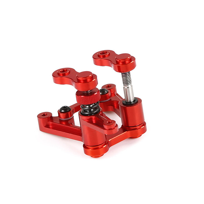RovanSports Baha third gen. CNC metal steering gear assembly (in Red and Silver)