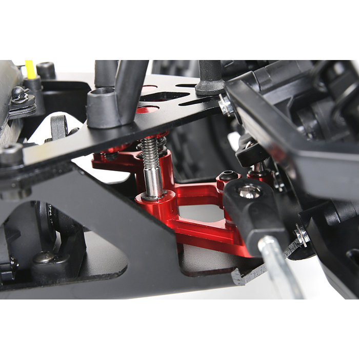 RovanSports Baha der dritten Generation. CNC-Metalllenkgetriebe (in Rot und Silber)