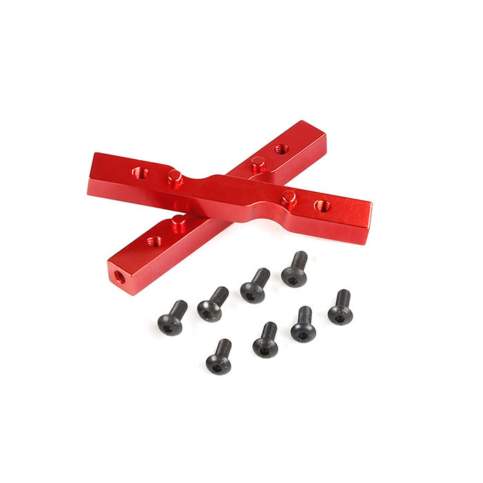 Torland/XL CNC Metalen zijplaat verbindingspunt (in rood en zilver)