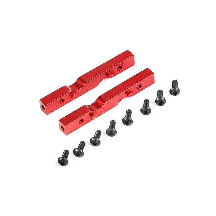 Torland/XL CNC Metalen zijplaat verbindingspunt (in rood en zilver)