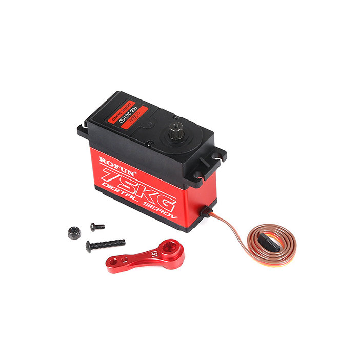 75kg servo - metalen tandwiel grote stuurinrichting (standaard CNC dubbelzijdig 15T/17T. metalen stuurinrichting arm)