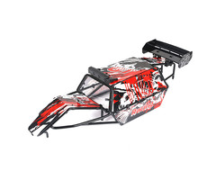 RovanSports BAHA GT Überrollkäfig PC Materialset Heckversion (in Rot, Blau oder carbon fiber farbe)