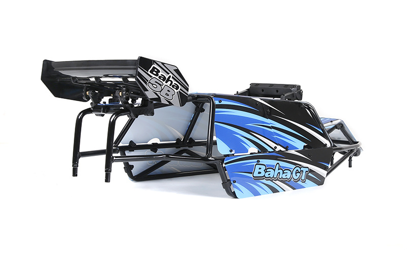 RovanSports BAHA GT Überrollkäfig PC Materialset Heckversion (in Rot, Blau oder carbon fiber farbe)