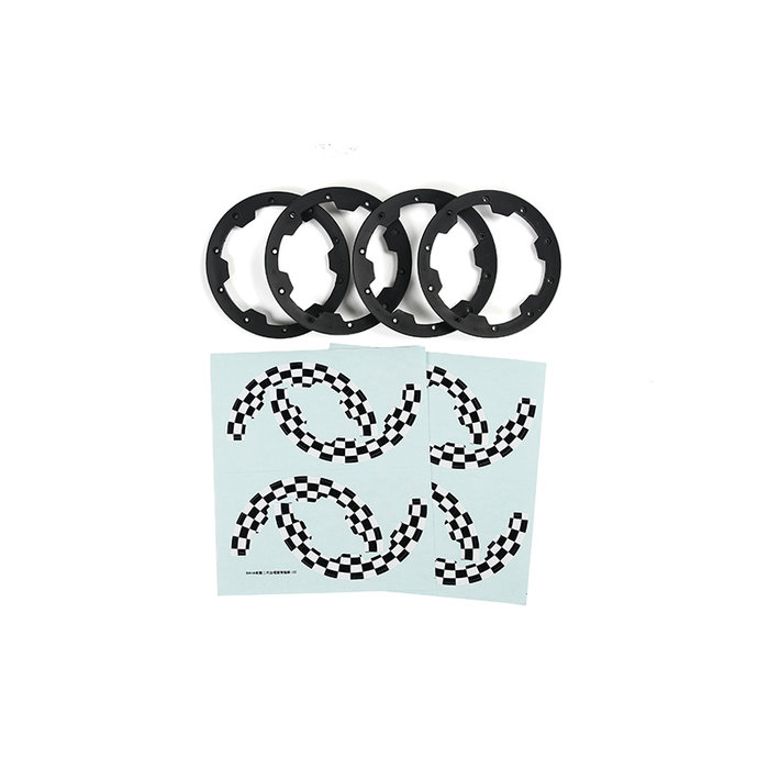 BAHA 2nd gen. beadlocks and beadlock stickers (complete set for outer rings for 4 wheels)