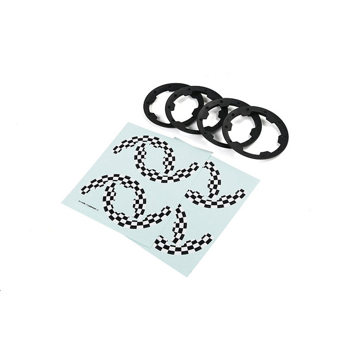 BAHA 2. Gen. Beadlocks und Beadlock-Aufkleber (Komplettset für Außenringe von 4 Rädern)