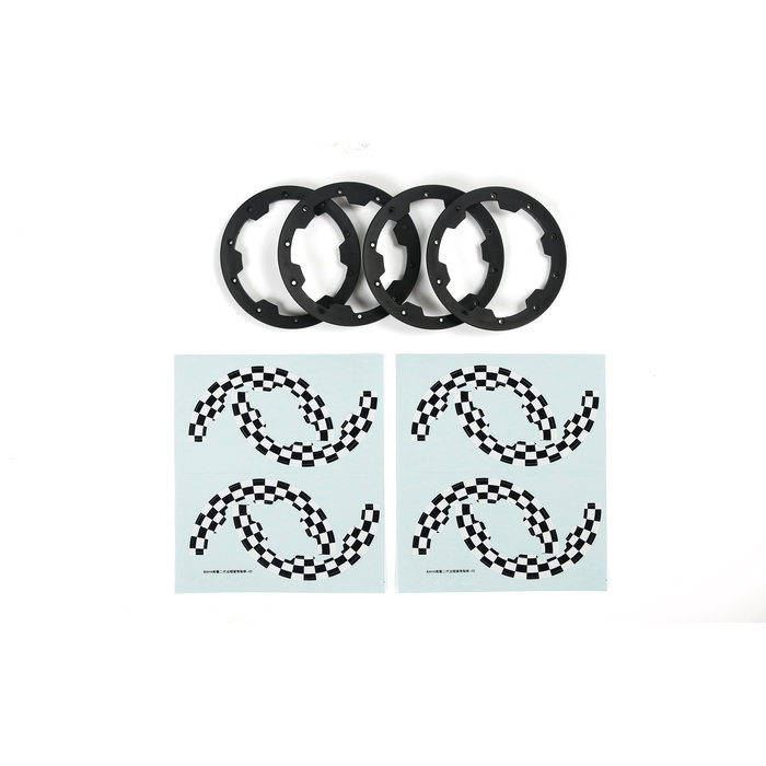 BAHA 2nd gen. beadlocks and beadlock stickers (complete set for outer rings for 4 wheels)
