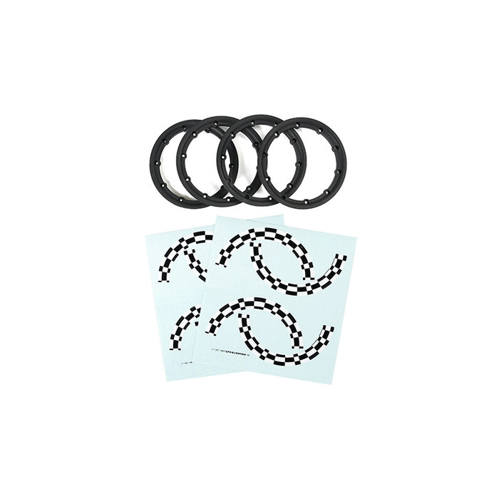 BAHA 4th-gen beadlock sticker kit 01 (general for LT/V5/5S/F5) - included stickers and outer rings - available in two colors