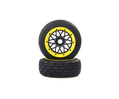 BAHA 5B Slate road tires front (170 * 60) 2 pieces and with various beadlock colors