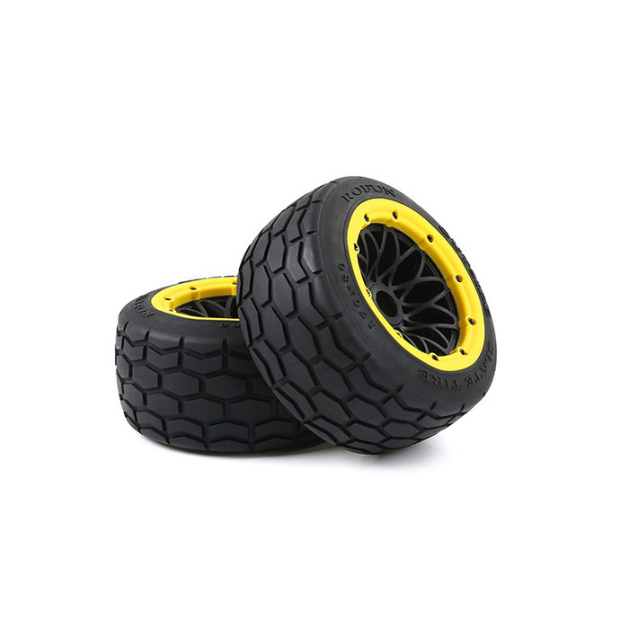 BAHA 5B Slate road tires rear (170 * 80) 2 pieces and with various beadlock colors