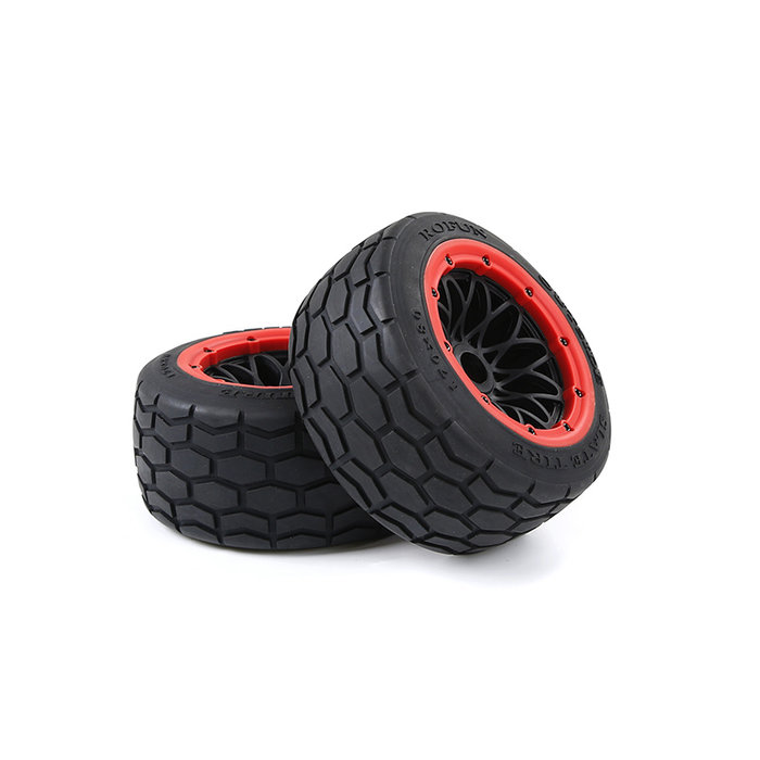 BAHA 5B Slate road tires rear (170 * 80) 2 pieces and with various beadlock colors