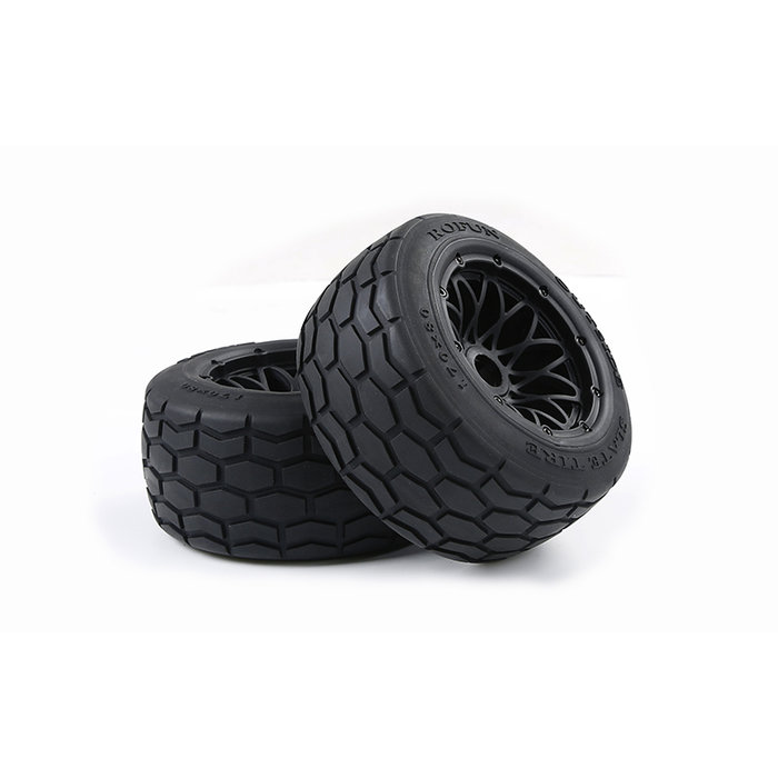 BAHA 5B Slate road tires rear (170 * 80) 2 pieces and with various beadlock colors
