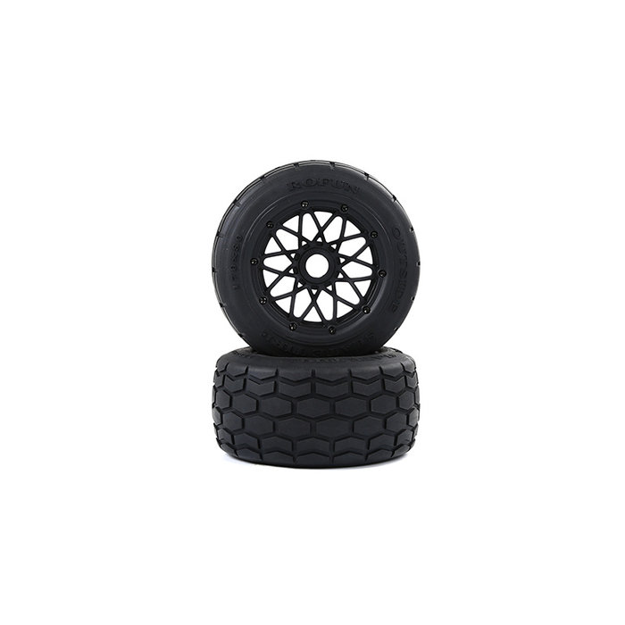 BAHA 5B Slate road tires rear (170 * 80) 2 pieces and with various beadlock colors