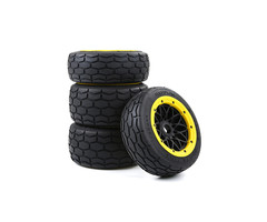 RovanSports BAHA 5B Slab stone tire set / straatbanden set 170x60+170x80 (4pcs) met keuze in verschillende beadlock kleuren
