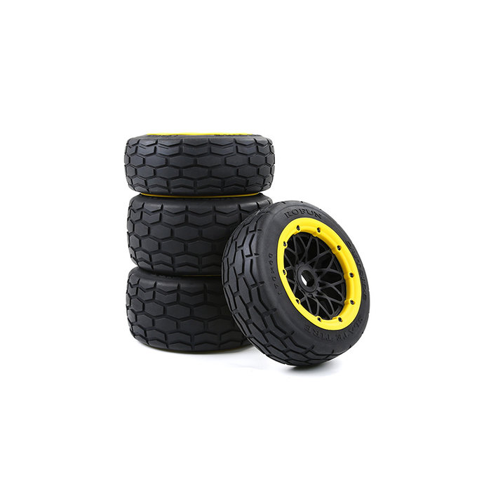 RovanSports BAHA 5B Slab stone tire set / straatbanden set 170x60+170x80 (4pcs) met keuze in verschillende beadlock kleuren