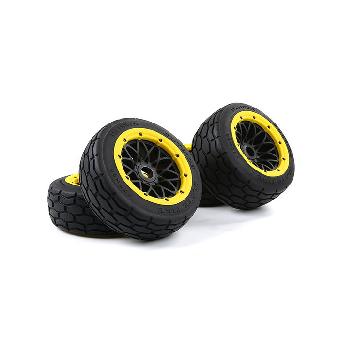 RovanSports BAHA 5B Slab stone tire set / straatbanden set 170x60+170x80 (4pcs) met keuze in verschillende beadlock kleuren