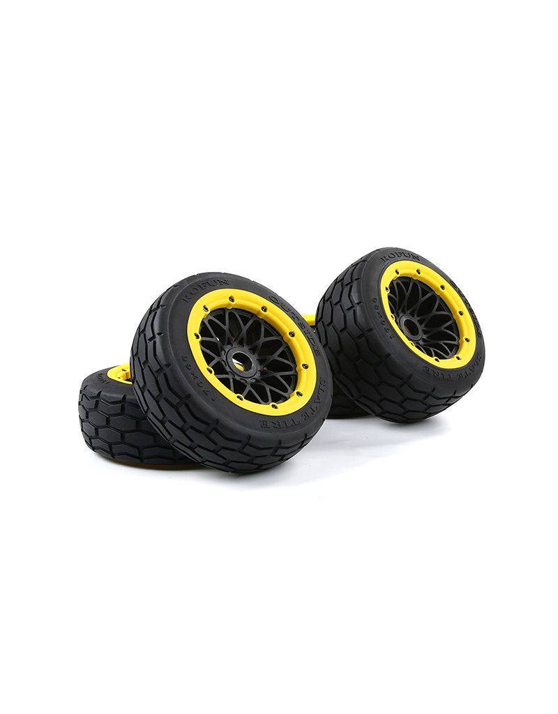 Rovan BAHA 5B Slab stone tire set / straatbanden set 170x60+170x80 (4pcs) met keuze in verschillende beadlock kleuren