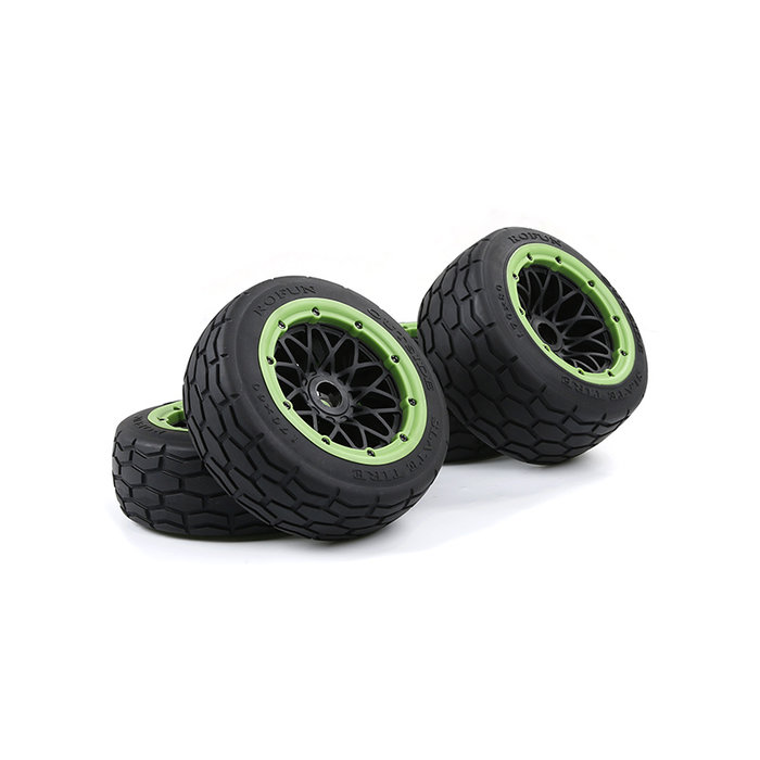 RovanSports BAHA 5B Slab stone tire set / straatbanden set 170x60+170x80 (4pcs) met keuze in verschillende beadlock kleuren