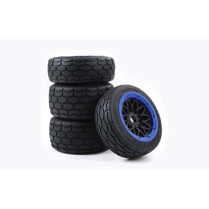 RovanSports BAHA 5B Slab stone tire set / straatbanden set 170x60+170x80 (4pcs) met keuze in verschillende beadlock kleuren