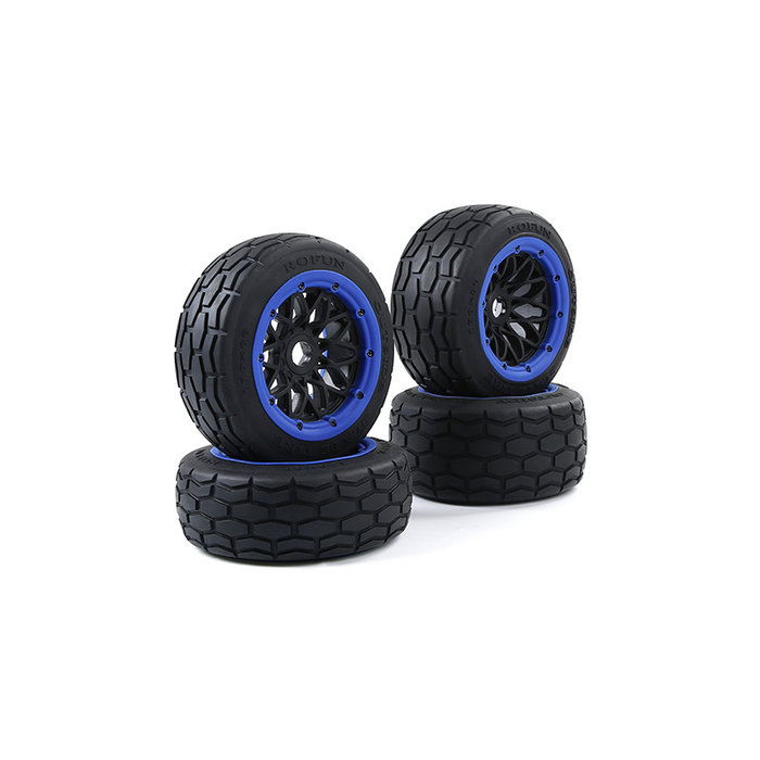 RovanSports BAHA 5B Slab stone tire set / straatbanden set 170x60+170x80 (4pcs) met keuze in verschillende beadlock kleuren